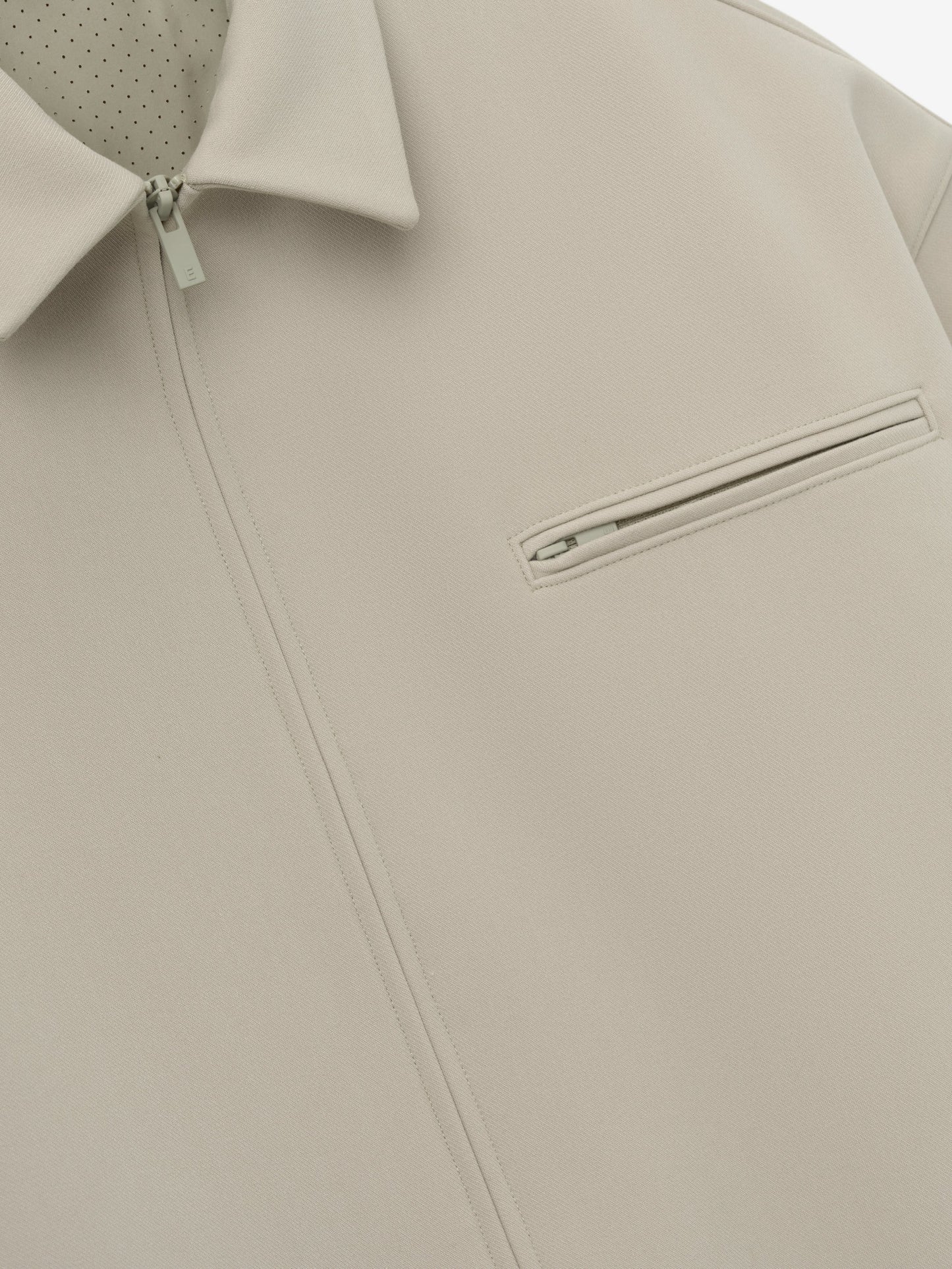 Fear of God Essentials Bonded Canvas Zip-Up Jacket