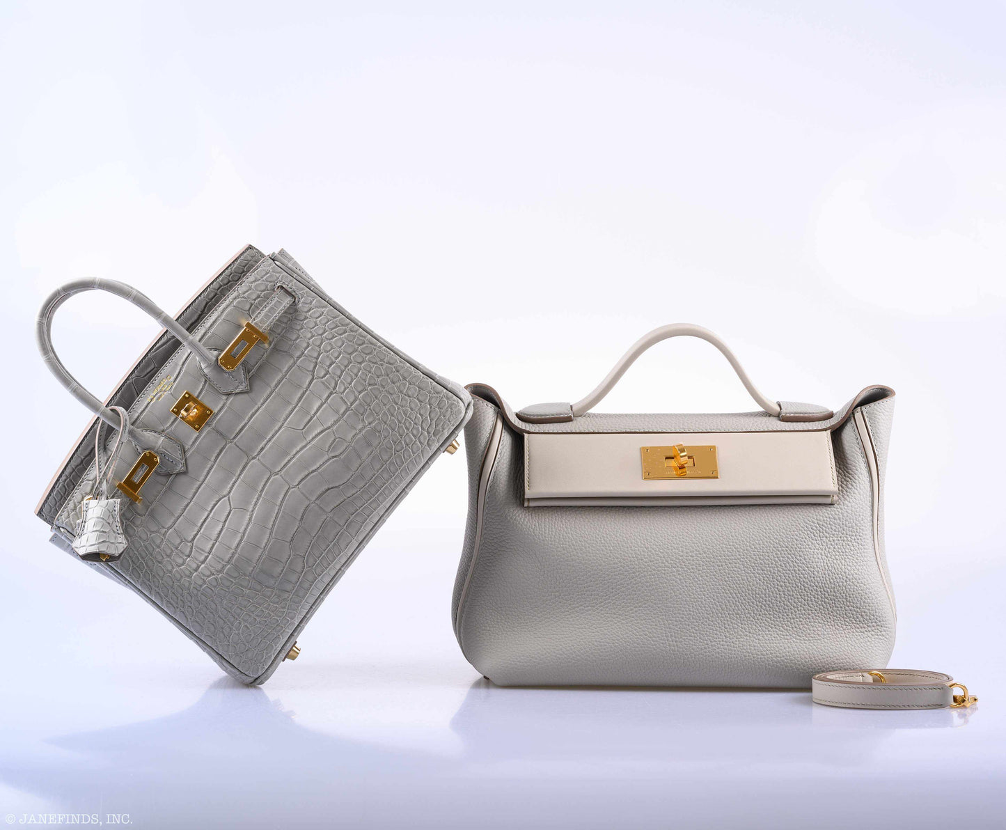 Hermes 24/24 29 Gris Perle Togo Beton Swift Gold Hardware
