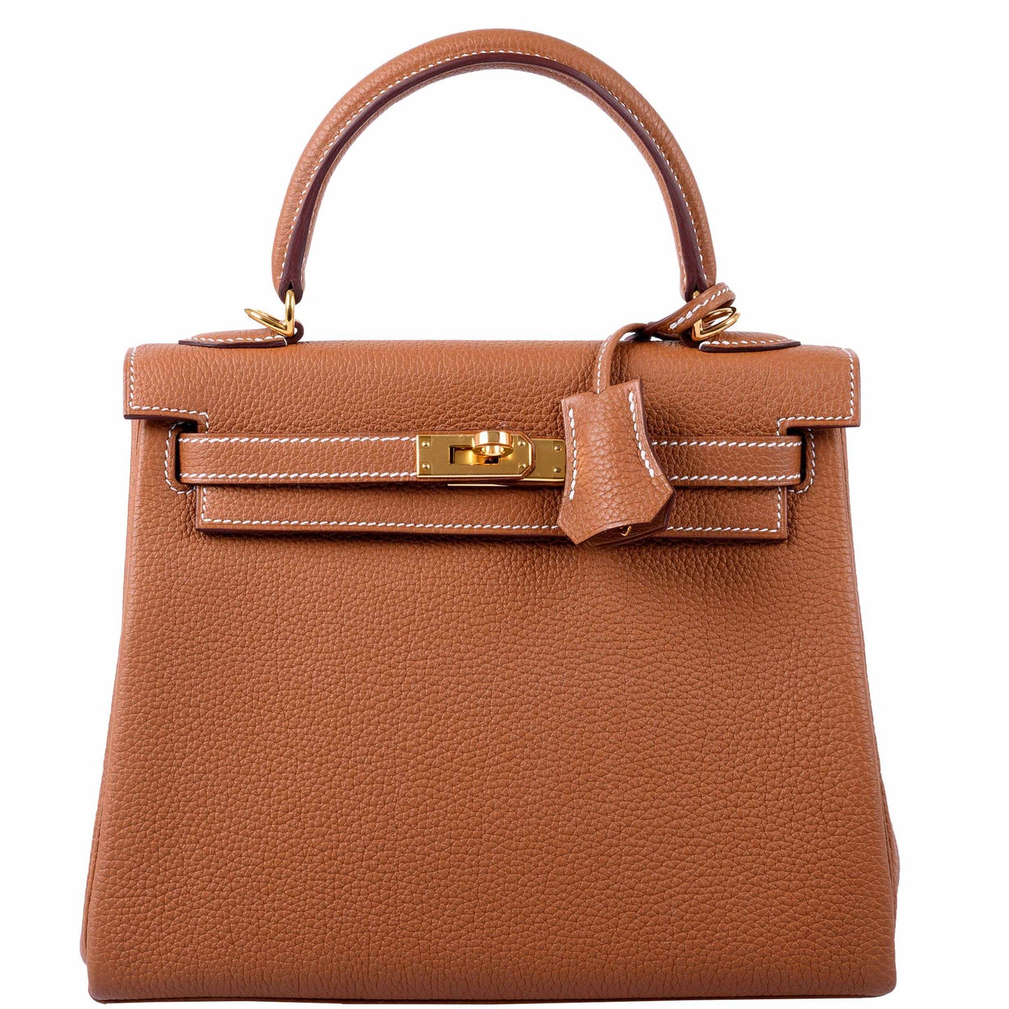 Hermes Kelly 25 Retourne Gold Togo Gold Hardware