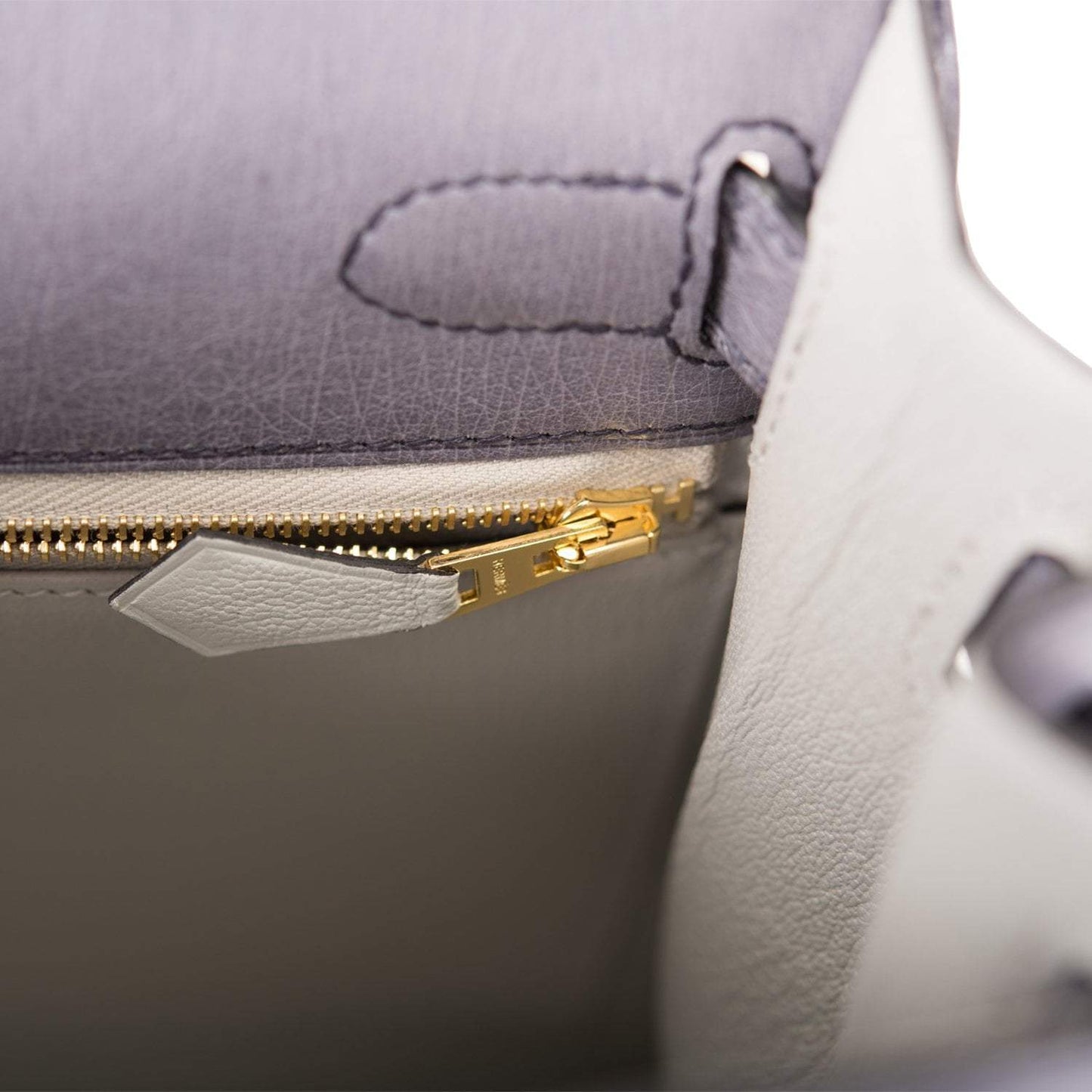 Hermes Kelly 28 Bi-Color Gris Agate Gris Perle Ostrich