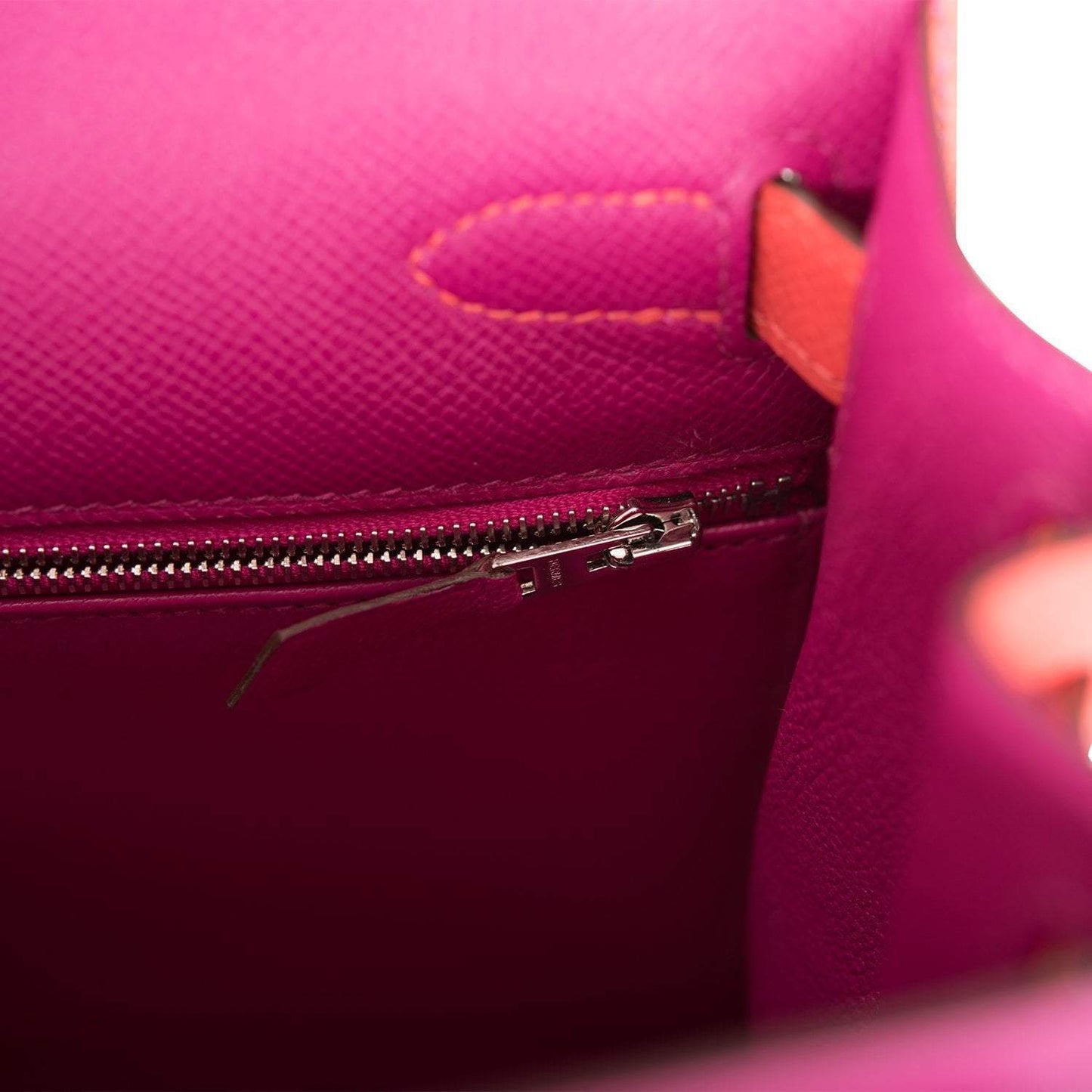 Hermes Kelly 28 Bi-Color Rose Pourpre Rose Jaipur