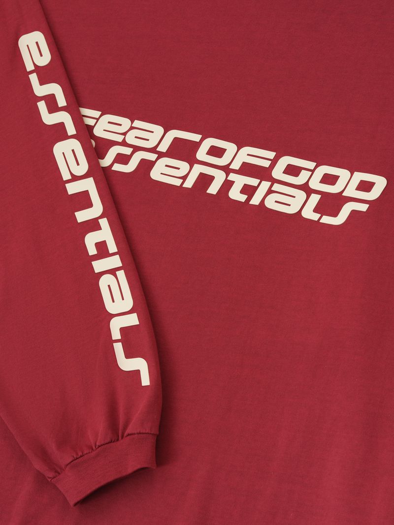 Fear of God Essentials 90s Oversized Long Sleeve Logo Tee