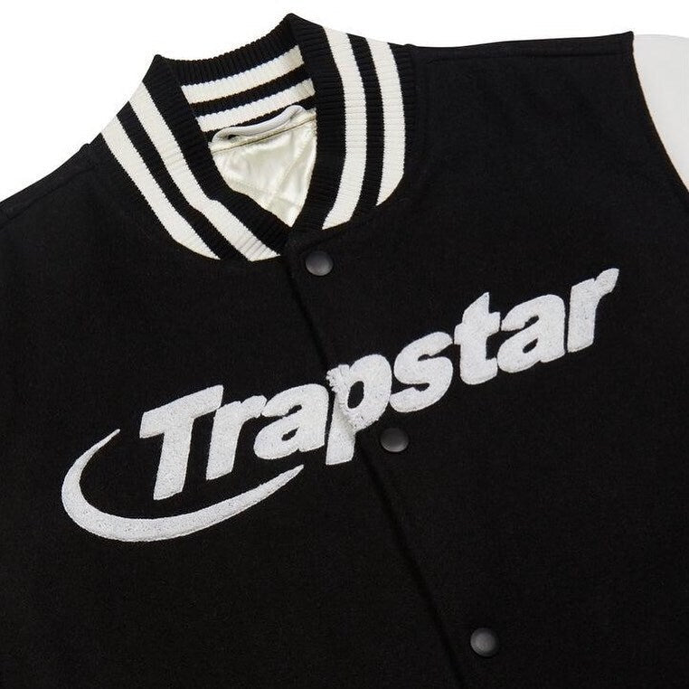 Trapstar Hyperdrive Chenille Varsity Black