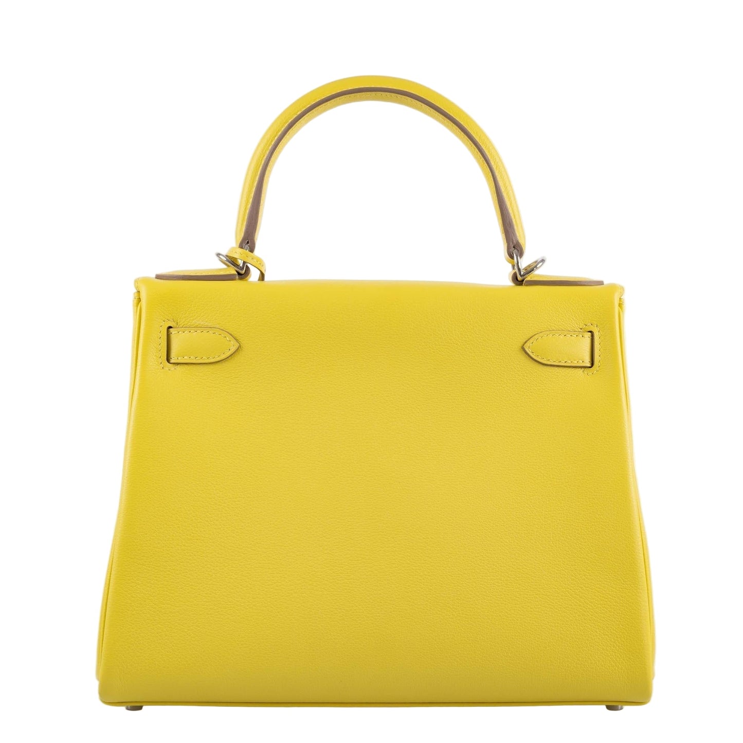 Hermes Kelly 28 Retourne Lime Evercolor leather Palladium Hardware