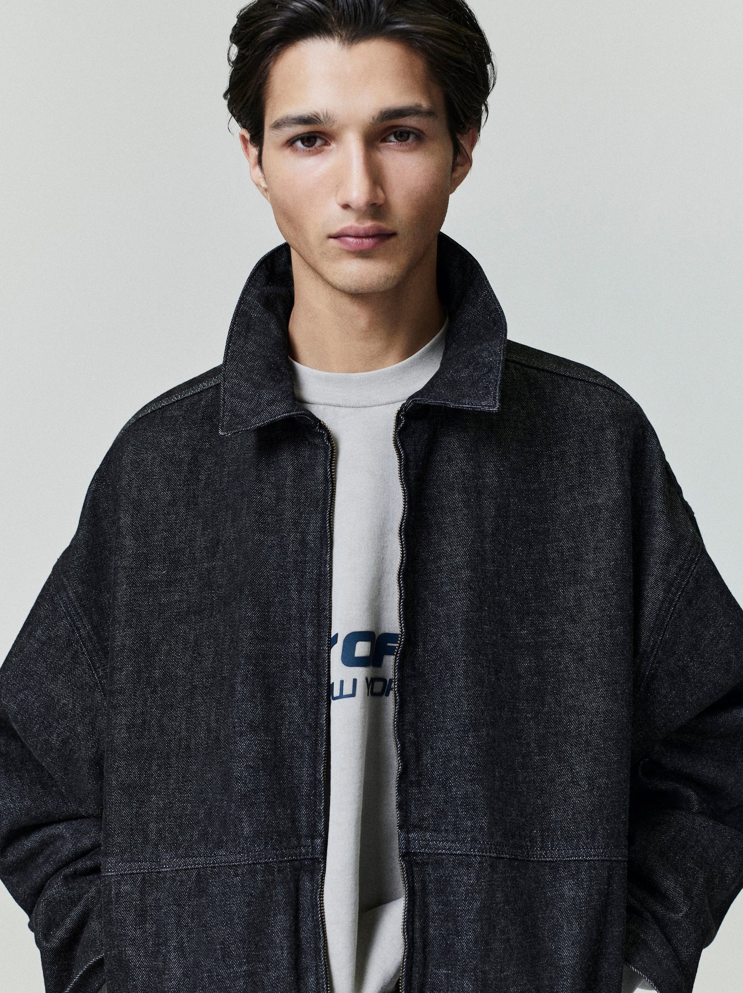 Fear of God Essentials Denim Full Zip Work Jacket