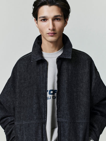 Fear of God Essentials Denim Full Zip Work Jacket