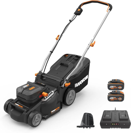 WORX Nitro 40V 16″ Cordless Lawn Mowers w/Brushless Motor 2.0 &amp; Intellicut.