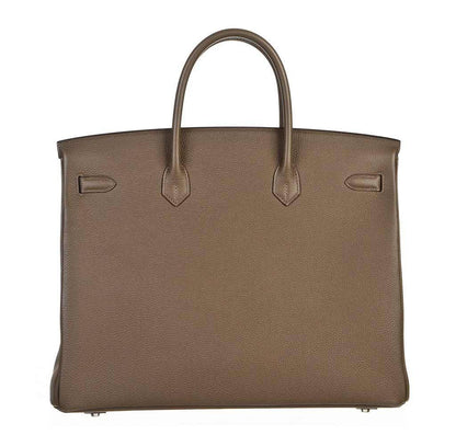 Hermes Birkin 40 Taupe Togo Leather Palladium Hardware