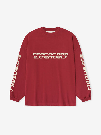 Fear of God Essentials 90s Oversized Long Sleeve Logo Tee