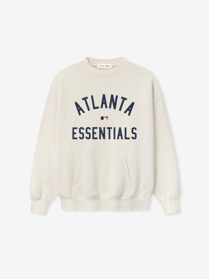 Fear of God Essentials Braves Sport Crewneck - MLB Fleece Pullover