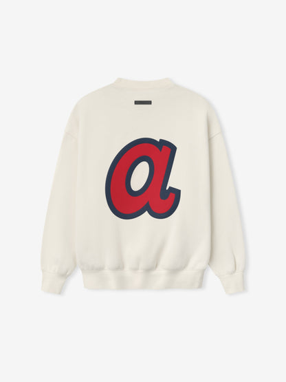 Fear of God Essentials Braves Sport Crewneck - MLB Fleece Pullover