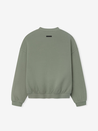 Fear of God Essentials 90s Fit Fleece Crewneck - Satin Twill Logo