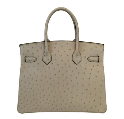 Hermes Birkin 30 Parchemin Ostrich Palladium Hardware