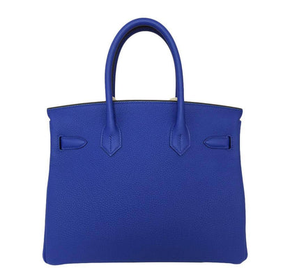 Hermes Birkin 30 Blue Electrique Togo Leather Gold Hardware