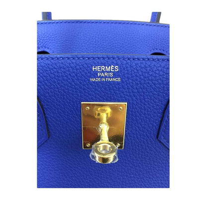 Hermes Birkin 30 Blue Electrique Togo Leather Gold Hardware
