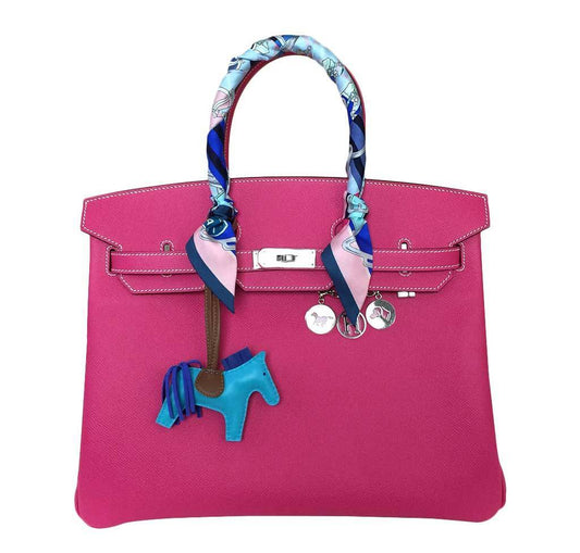 Hermes Birkin 35 Rose Tyrien Epsom Leather Palladium Hardware