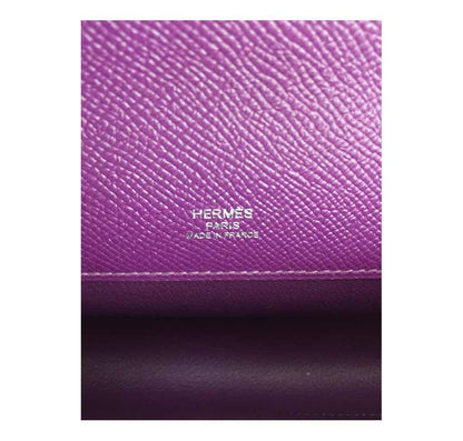 Hermes Kelly Cut Anemone Epsom Leather Palladium Hardware
