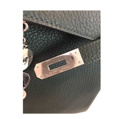 Hermes Kelly 32 Vert Anglais Togo Leather Palladium Hardware