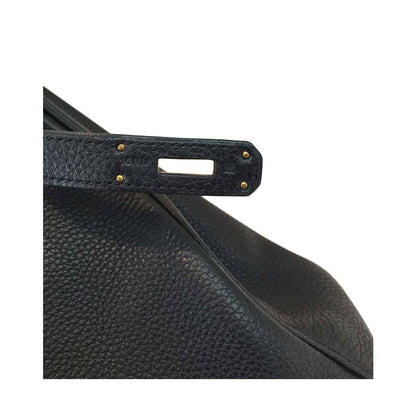 Hermes Birkin 35 Black Clemence Leather Gold Hardware