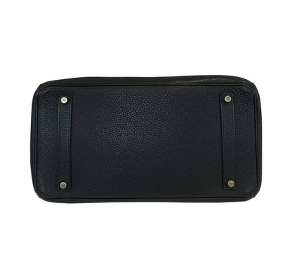Hermes Birkin 35 Black Clemence Leather Gold Hardware