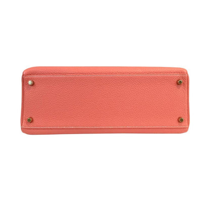 Hermes Kelly 35 Crevette Clemence Leather Gold Hardware