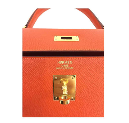 Hermes Kelly Sellier 35 Feu Epsom Leather Gold Hardware