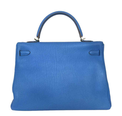 Hermes Kelly Retourne 35 Mykonos Togo Leather Palladium Hardware