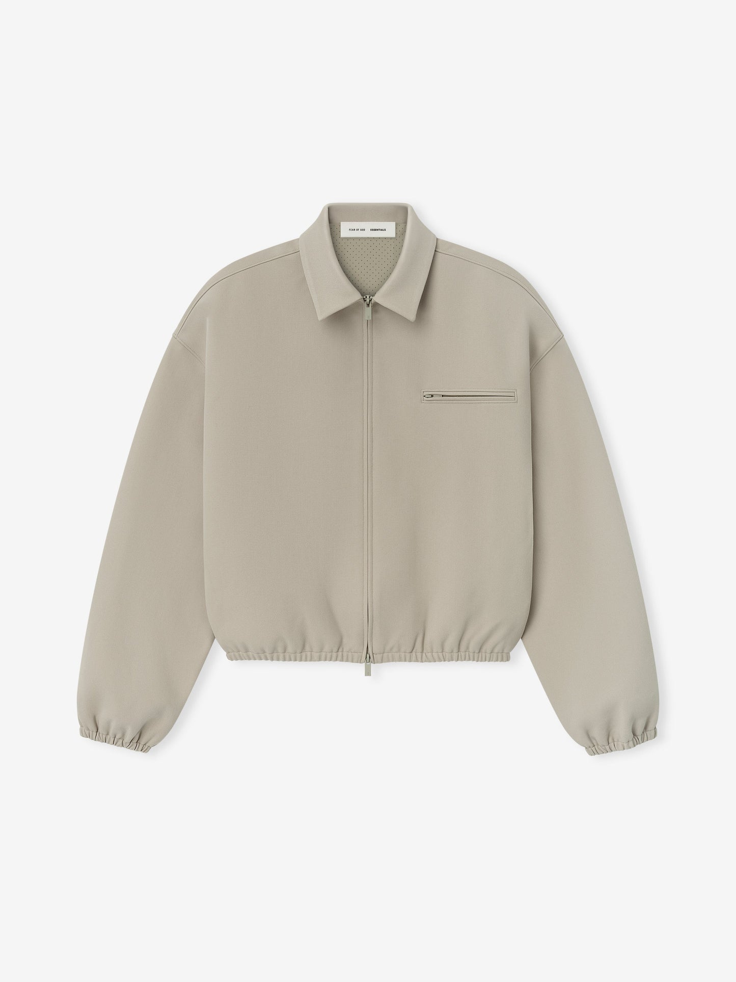 Fear of God Essentials Bonded Canvas Zip-Up Jacket