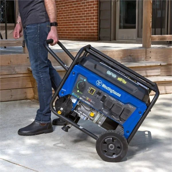 Westinghouse WGen5300DFcv – 5300 Watt Dual-Fuels Portable Generators w/ RV Outlet &amp; CO Sensor (49-State)