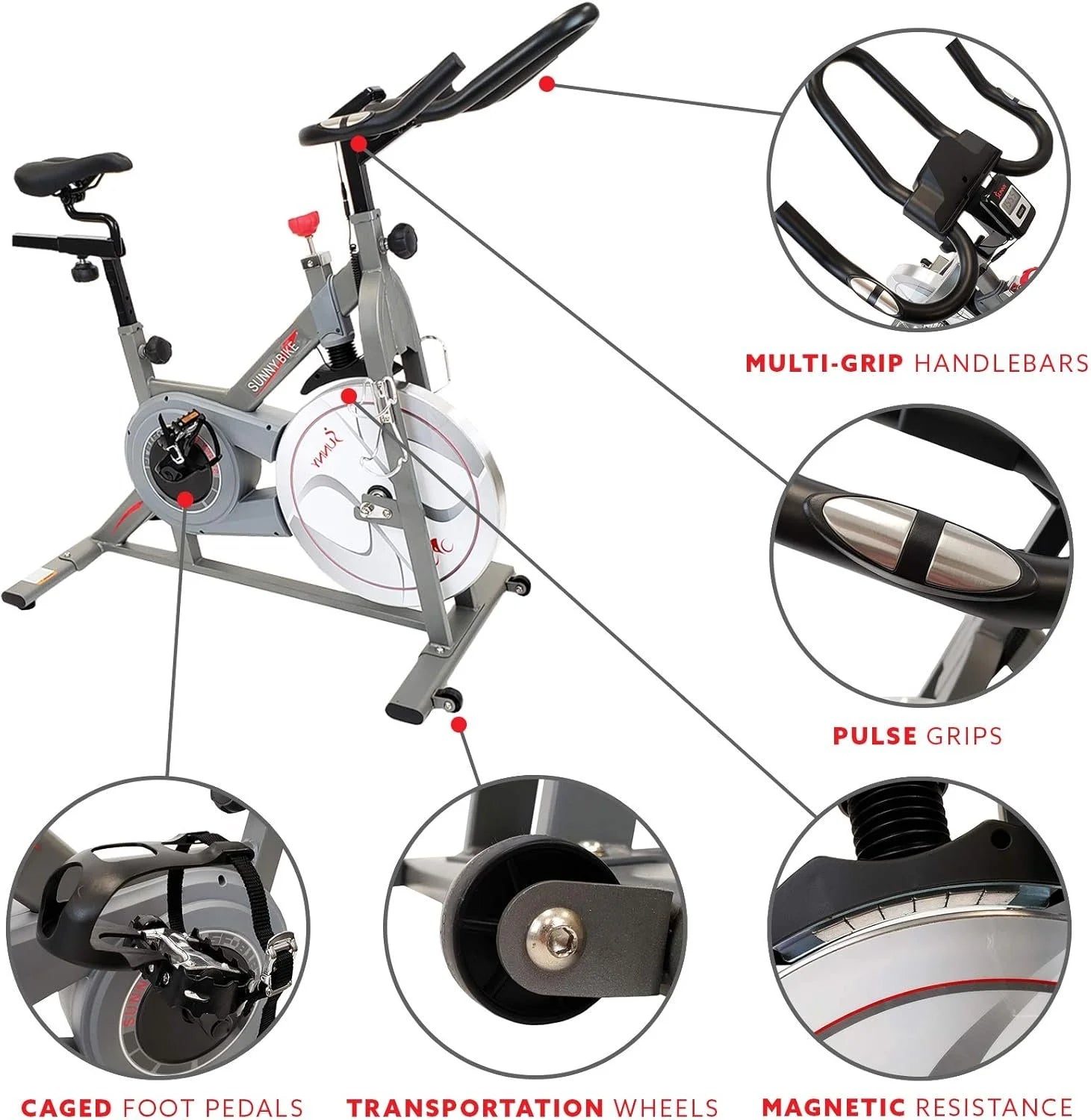 Sunny Health &amp; Fitness Synergy Pro Magnetic Indoor Cycling Bikes.