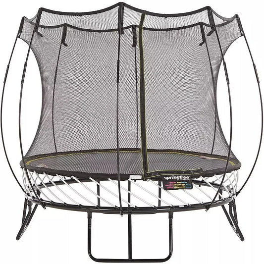 Springfree Trampoline 8′ Compact Round Trampoline with Safety Enclosure