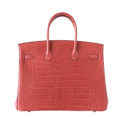 Hermes Birkin 35 Rose Indienne Matte Alligator Palladium Hardware