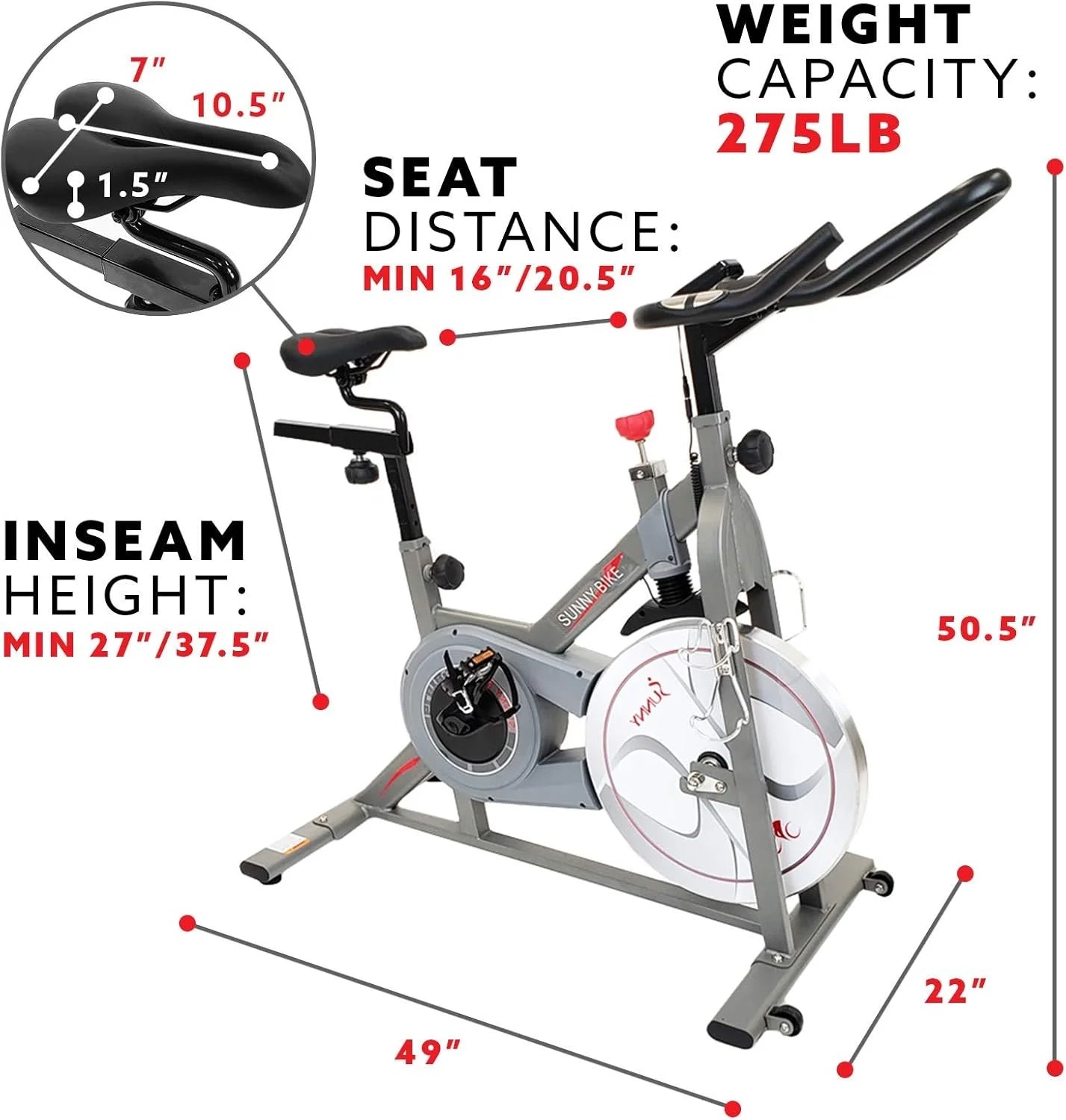 Sunny Health &amp; Fitness Synergy Pro Magnetic Indoor Cycling Bikes.
