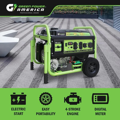 13,000W Dual Fuel Portable Generator, Powered by Gas or Propane, Electric Start, Home Backup &amp; RV Readys.