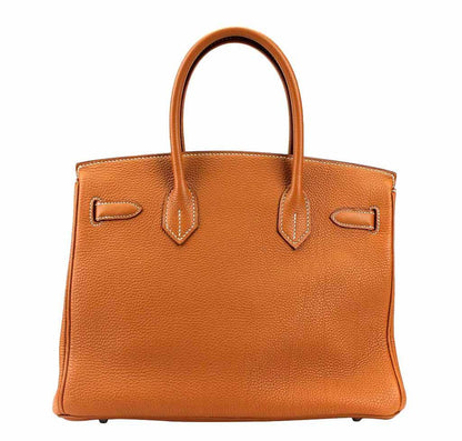 Hermes Birkin 30 Gold Togo Leather Palladium Hardware