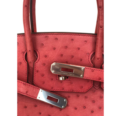 Hermes Birkin 30 Ostrich Bougainvillea