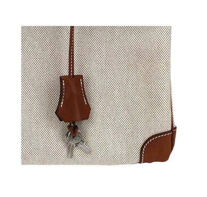 Hermes Birkin 30 Toile Natural Barenia Leather Palladium Hardware Limited Edition