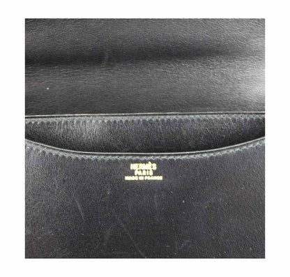 Hermes Constance 18 Black Box Leather Gold Hardware