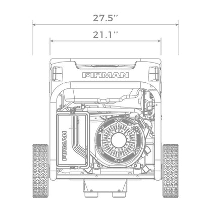 Firman H07552 9400W Dual Fuel Generators.