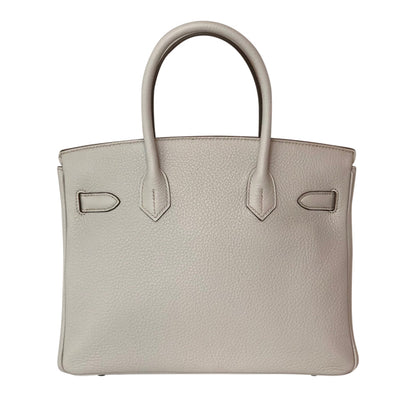 Hermes Birkin 30 Gris Perle Togo Leather Palladium Hardware