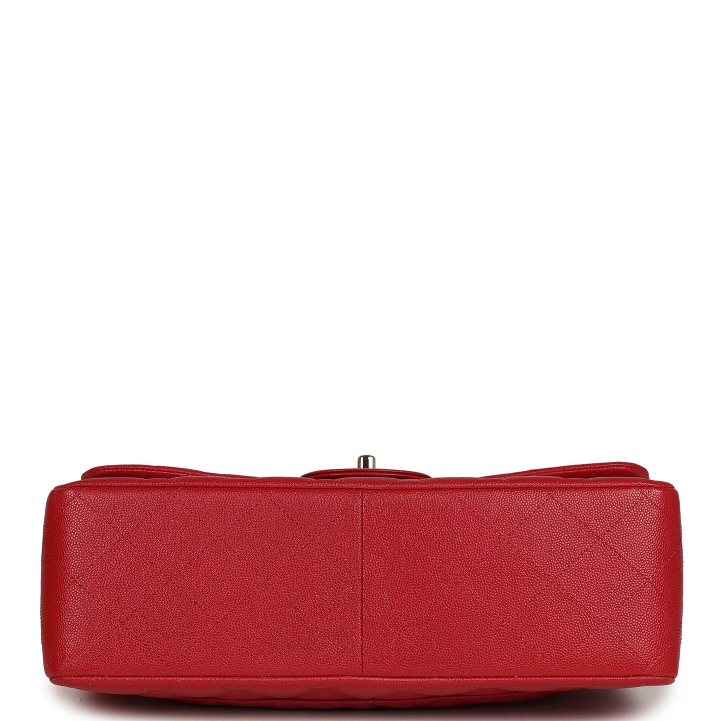 Chanel Jumbo Classic Double Flap Bag Red Shiny Caviar Gold Hardware