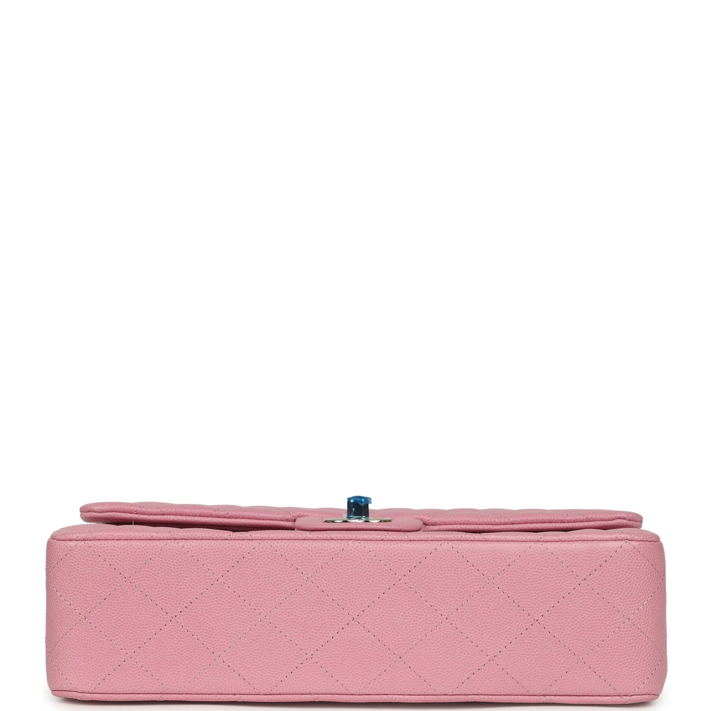 Chanel Medium Classic Double Flap Bag Pink Shiny Caviar Light Gold Hardware