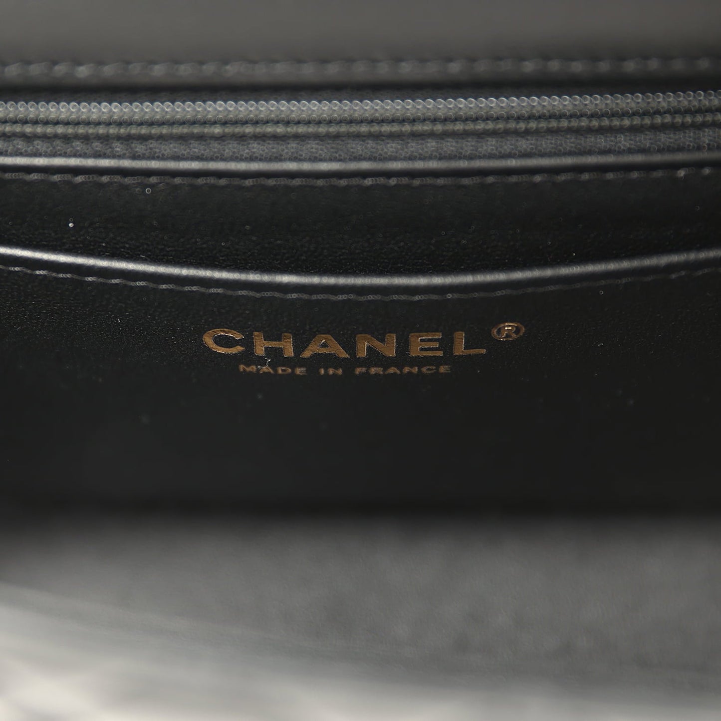 Pre-owned Chanel Mini Classic Rectangular Flap Bag Black Lambskin Light Gold Hardware