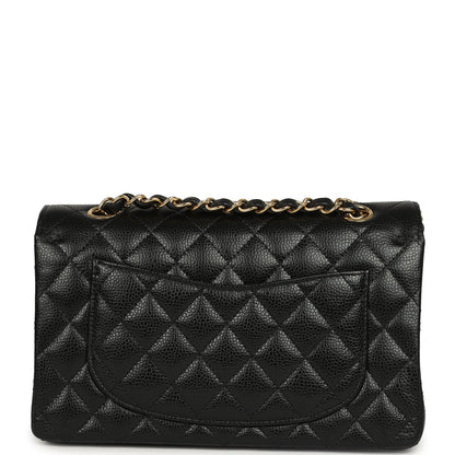 Chanel Small Classic Double Flap Bag Black Caviar Gold Hardware