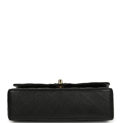 Chanel Small Classic Double Flap Bag Black Caviar Gold Hardware