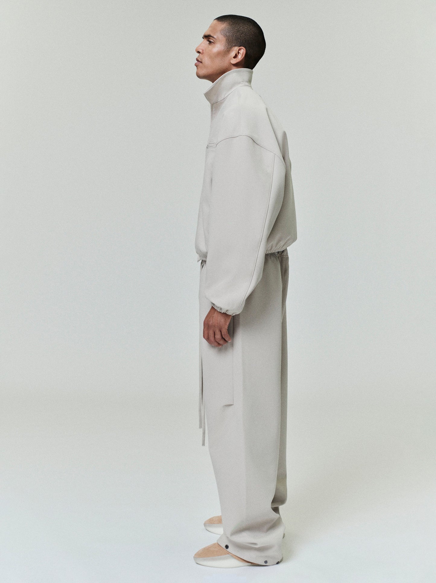 Fear of God Essentials Bonded Canvas Zip-Up Jacket
