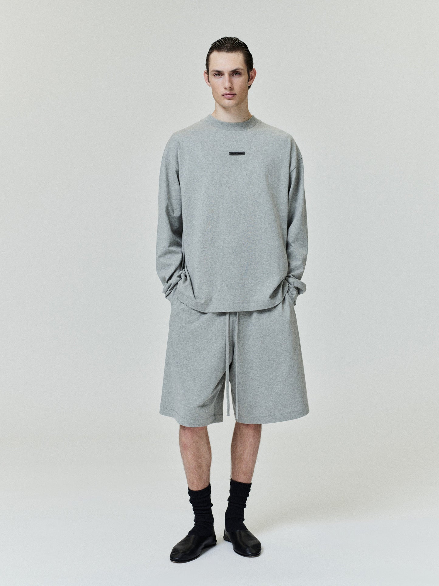Fear of God Essentials Classic Long Sleeve Cotton Jersey Tee