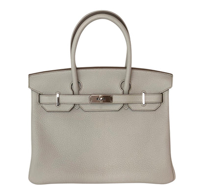 Hermes Birkin 30 Gris Perle Togo Leather Palladium Hardware