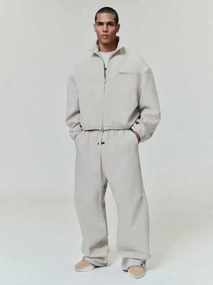 Fear of God Essentials Bonded Canvas Zip-Up Jacket