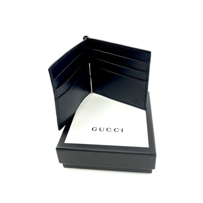 Gucci Signature Leather Clip Wallet